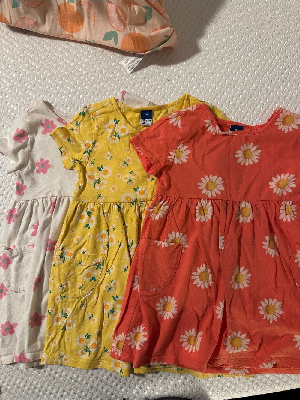 Old Navy Daisy & Floral Short-Sleeve Dresses - White, Yellow, Coral